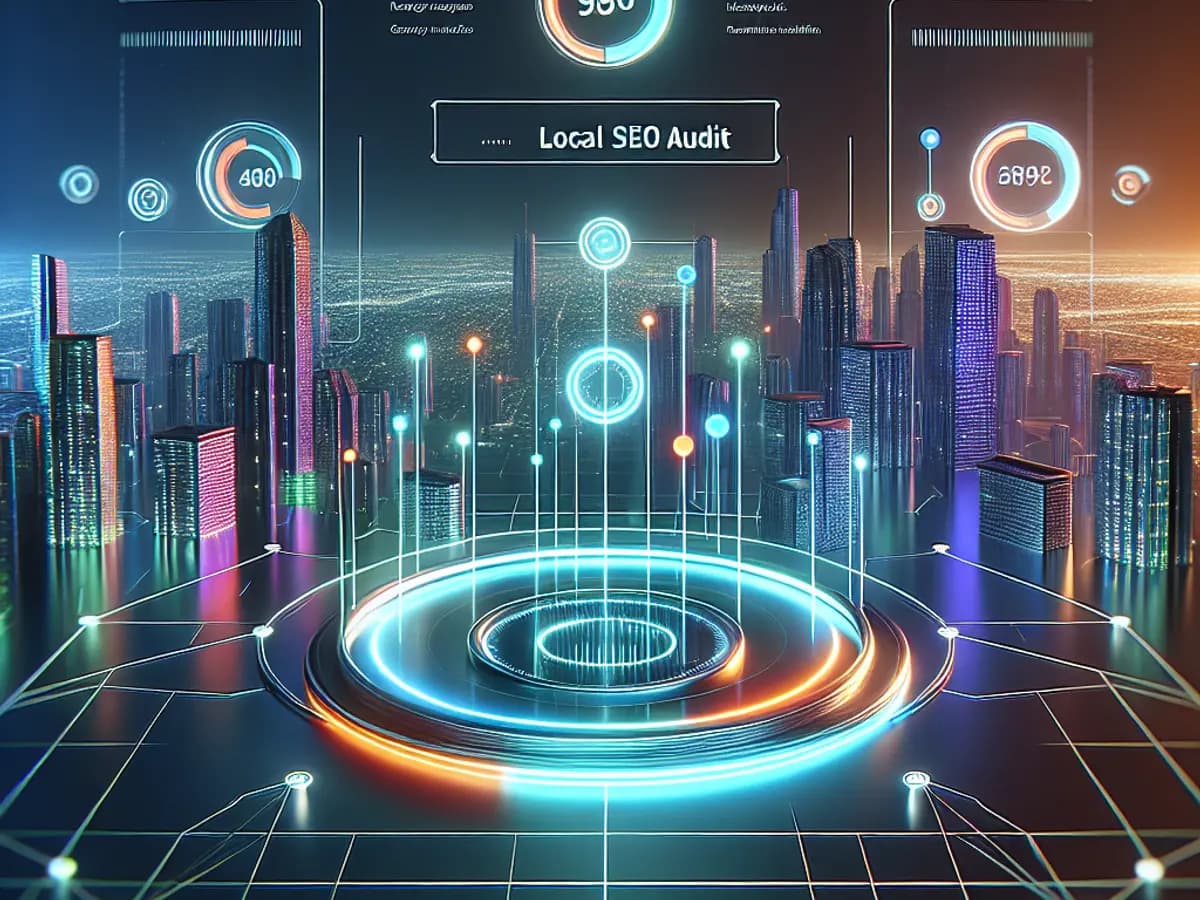 Live local seo audit dashboard concept for Miami