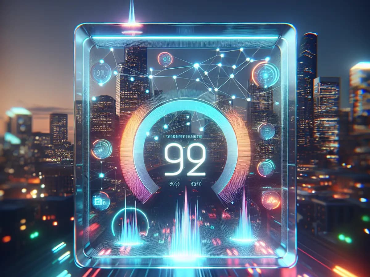 Live website speed test dashboard concept for Seattle