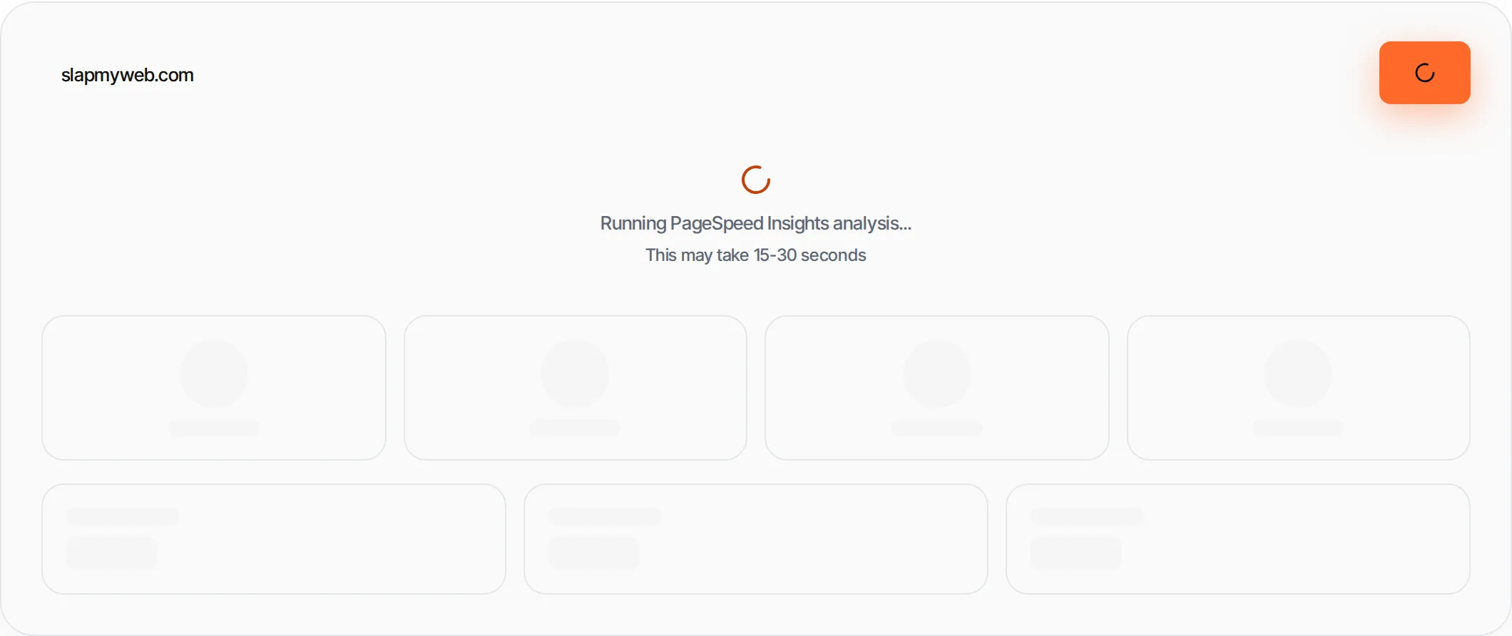 Website Speed Test showing a worked example — Test any website's loading speed — TTFB, total load time, page size and request count.