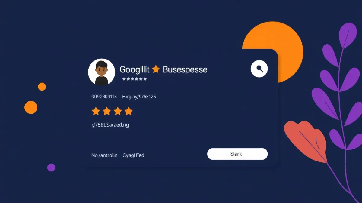 Google Maps local pack showing three business listings with ratings, address, and hours