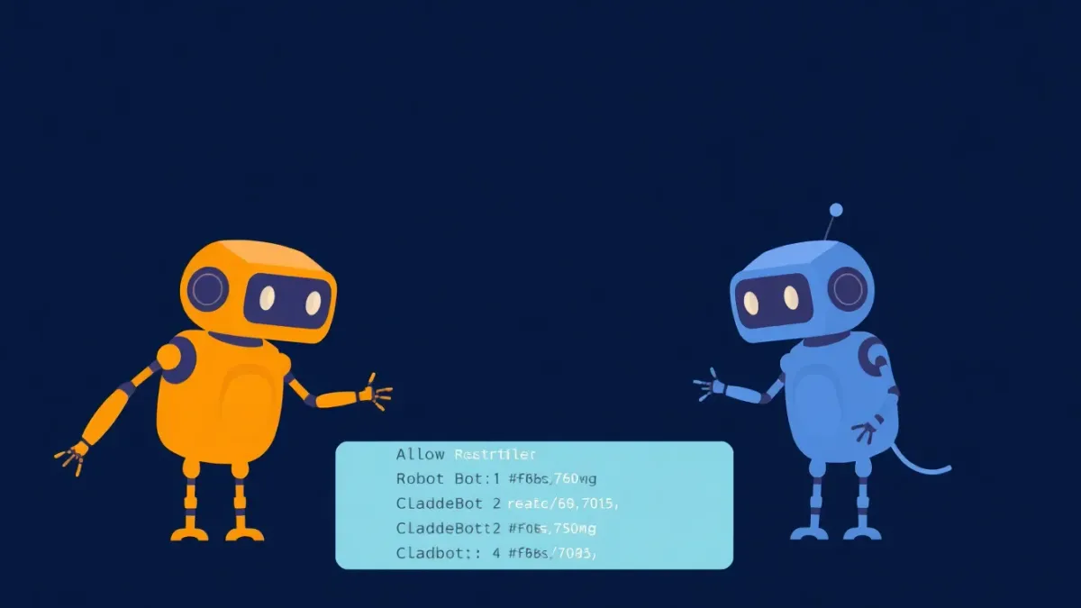 Server access log showing multiple AI bot user agents crawling a website with timestamps and request paths