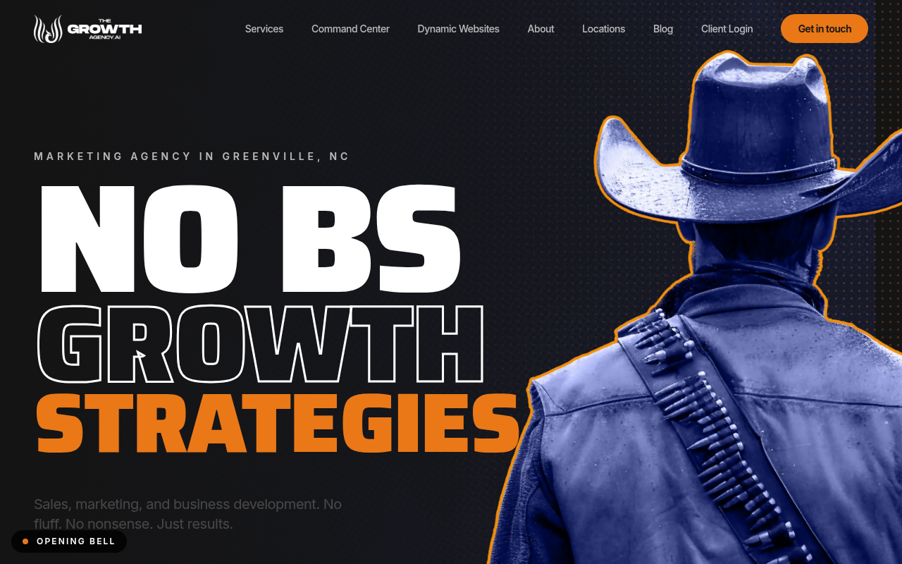 Public scan screenshot of thegrowthagency.ai